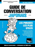Guide de conversation Français-Japonais et vocabulaire thématique de 3000 mots
