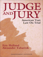 Judge and Jury: American Tort Law on Trial