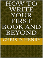 How to Write Your First Book and Beyond