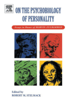 On the Psychobiology of Personality: Essays in Honor of Marvin Zuckerman