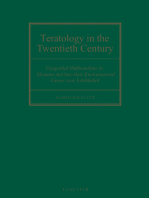 Teratology in the Twentieth Century: Congenital Malformations in Humans and How their Environmental Causes were Established