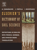 Elsevier's Dictionary of Soil Science: Definitions in English with French, German, and Spanish word translations