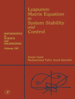 Lyapunov Matrix Equation in System Stability and Control