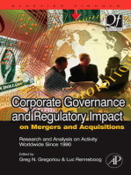 Corporate Governance and Regulatory Impact on Mergers and Acquisitions: Research and Analysis on Activity Worldwide Since 1990