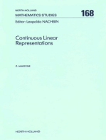 Continuous Linear Representations