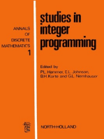 Studies in Integer Programming