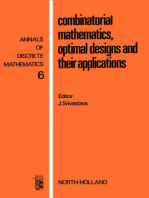 Combinatorial Mathematics, Optimal Designs, and Their Applications
