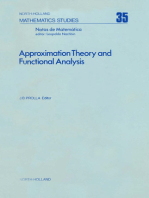 Approximation Theory and Functional Analysis: Proceedings of the International Symposium on Approximation Theory, Universidade Estadual de Campinas (UNICAMP) Brazil, August 1-5, 1977