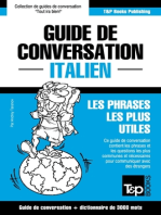 Guide de conversation Français-Italien et vocabulaire thématique de 3000 mots