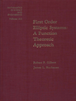 First Order Elliptic Systems: A Function Theoretic Approach