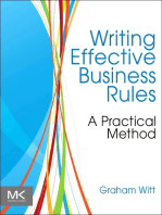 Writing Effective Business Rules