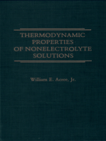 Thermodynamic Properties of Nonelectrolyte Solutions