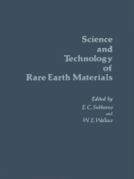 Science and Technology of Rare Earth Materials