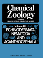 Chemical Zoology V3: Echinnodermata, Nematoda, And Acanthocephala