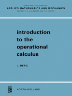 Introduction To The Operational Calculus
