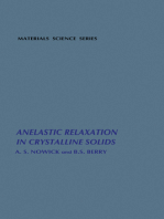 Anelastic Relaxation In Crystalline Solids
