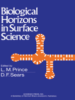 Biological Horizons in Surface Science