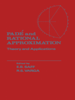 Pade and Rational Approximation: Theory and Applications