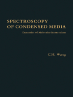Spectroscopy of Condensed Media: Dynamics of Molecular Interactions