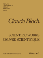 Claude Bloch: Scientific Works Oeuvre Scientifique