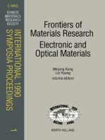 Frontiers of Materials Research: Electronic and Optical Materials: Proceedings of the symposia N: Frontiers of Materials Research, A: High Tc Superconductors, and D: Optoelectronic Materials and Functional Crystals of the C-MRS International 1990 Conference Beijing, China, 18 – 22 June 1990