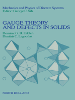 Gauge Theory and Defects in Solids