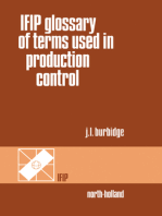 IFIP Glossary of Terms Used in Production Control