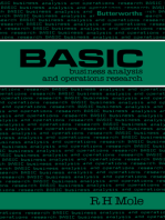 Basic Business Analysis and Operations Research