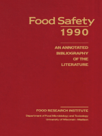 Food Safety 1990: An Annotated Bibliography of the Literature