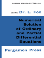 Numerical Solution of Ordinary and Partial Differential Equations: Based on a Summer School Held in Oxford, August-September 1961