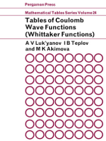 Tables of Coulomb Wave Functions