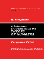 A Selection of Problems in the Theory of Numbers: Popular Lectures in Mathematics