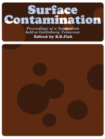 Surface Contamination: Proceedings of a Symposium Held at Gatlinburg, Tennessee, June 1964