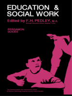 Education and Social Work: The Commonwealth and International Library:Pergamon Educational Guides