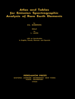 Tables for Emission Spectrographic Analysis of Rare Earth Elements