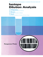 Isotope Dilution Analysis: International Series of Monographs in Analytical Chemistry