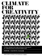 Climate for Creativity: Report of the Seventh National Research Conference on Creativity