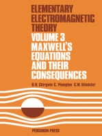 Maxwell's Equations and Their Consequences: Elementary Electromagnetic Theory