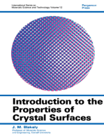 Introduction to the Properties of Crystal Surfaces: International Series on Materials Science and Technology