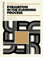 Evaluation in the Planning Process: The Urban and Regional Planning Series, Volume 10