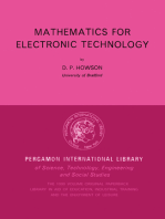 Mathematics for Electronic Technology: Pergamon International Library of Science, Technology, Engineering and Social Studies