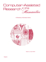 Computer–Assisted Research in the Humanities: A Directory of Scholars Active