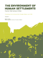 The Environment of Human Settlements Human Well-Being in Cities: Proceedings of the Conference Held in Brussels, Belgium, April 1976