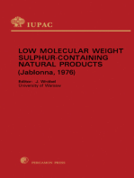 Low Molecular Weight Sulphur Containing Natural Products: Plenary Lectures Presented at the International Symposium on Low Molecular Weight Sulphur Containing Natural Products, Jablonna, Warsaw, 12-16 July 1976