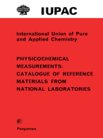 Physicochemical Measurements: Catalogue of Reference Materials from National Laboratories