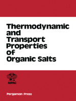 Thermodynamic and Transport Properties of Organic Salts: International Union of Pure and Applied Chemistry