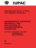 Recommended Reference Materials for Realization of Physicochemical Properties: Pressure–Volume–Temperature Relationships