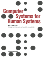 Computer Systems for Human Systems