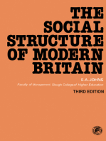 The Social Structure of Modern Britain: Pergamon International Library of Science, Technology, Engineering and Social Studies