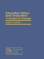 Education Policy and Evaluation: A Context for Change